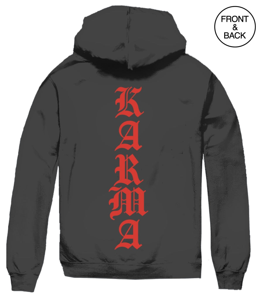 Karma Rose Skull Hoodie S / Black Mens Hoodies And Sweatshirts