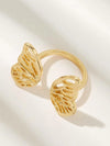 Hollow Butterfly Shaped Cuff Ring Gold Jewerly