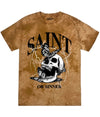 Saint Or Sinner Skull Tie Dye Tee S / Golden Brown Mens Tee