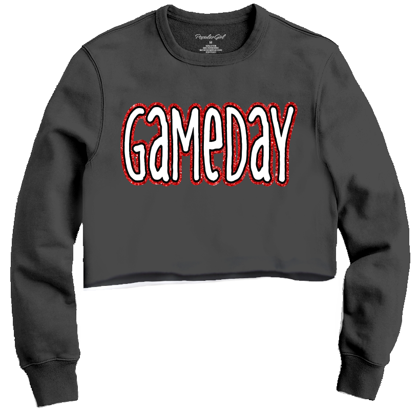 Gameday crop sweatshirts
