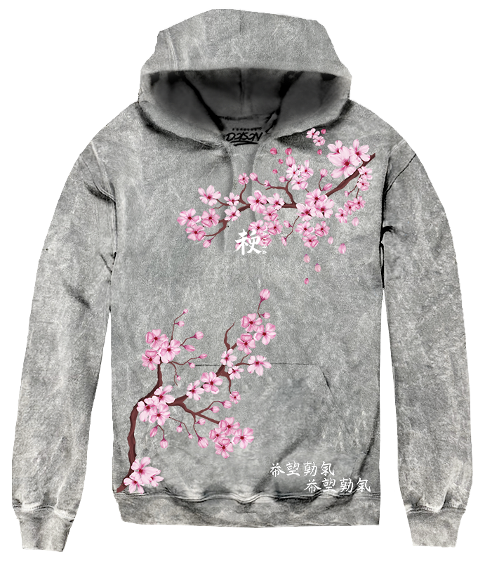 CHERRY BLOSSOM SOFT MINERAL HOODIE