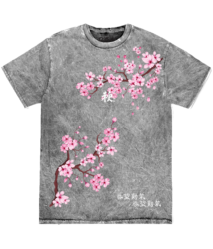 CHERRY BLOSSOM SOFT MINERAL WASH TEE