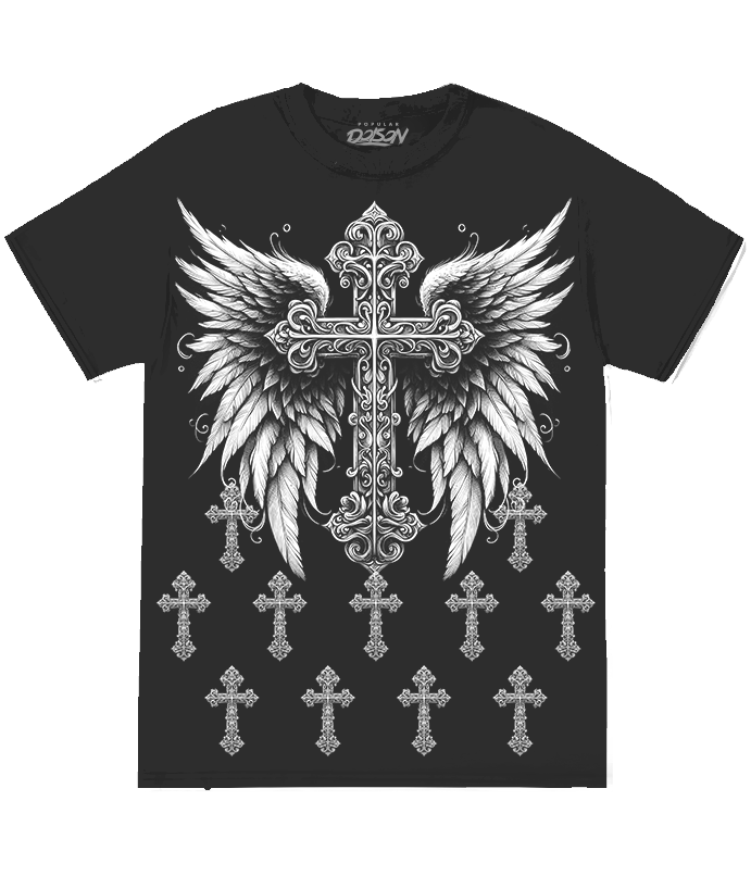 BIG SIZE CROSS WING TEE