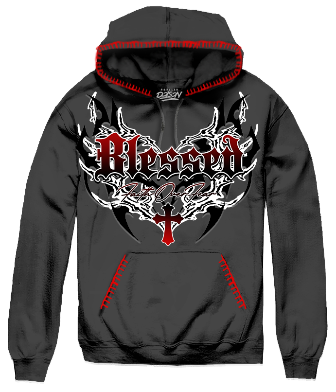 BLESSED WING WHIP STITCH HOODIE