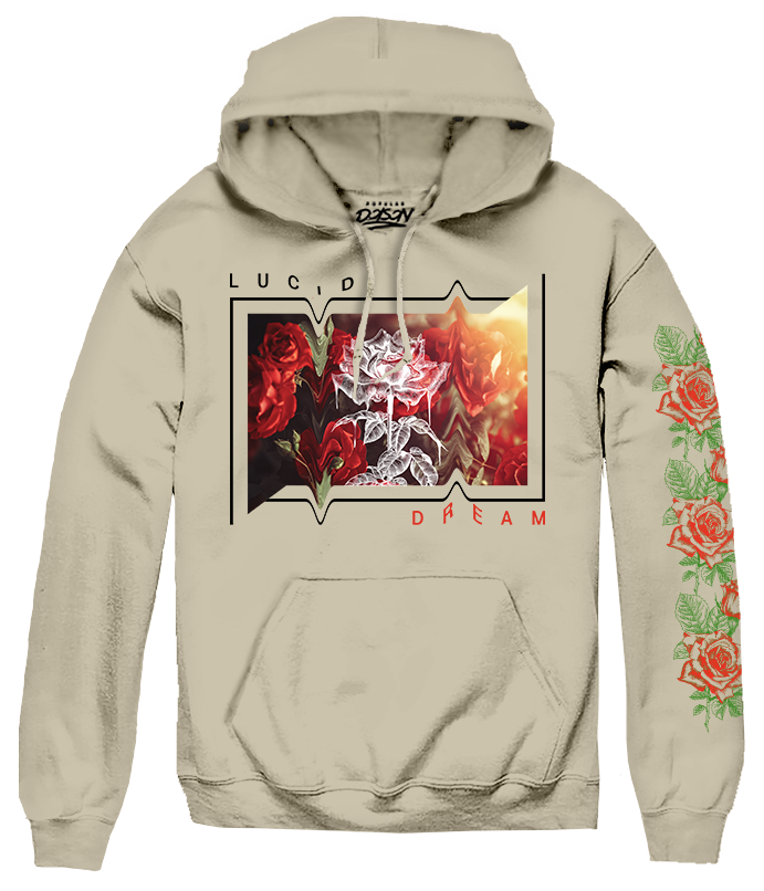 BIG SIZE - LUCID ROSE HOODIE