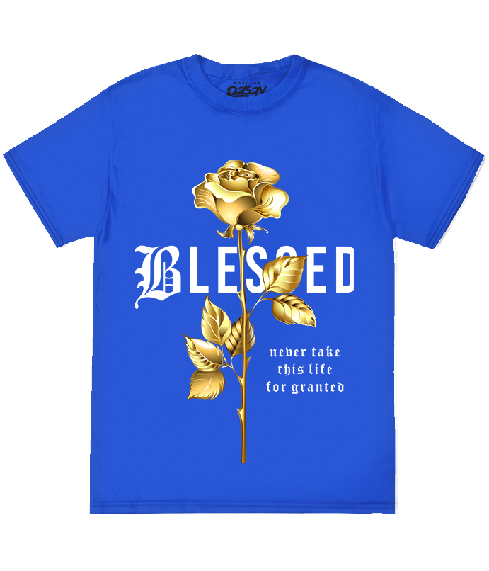 BIG SIZE BLESSED GOLD ROSE TEE