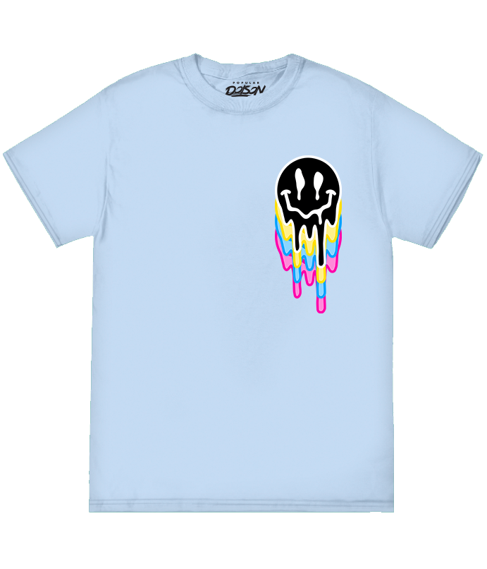 BIG SIZE MULTI DRIP SMILEY TEE