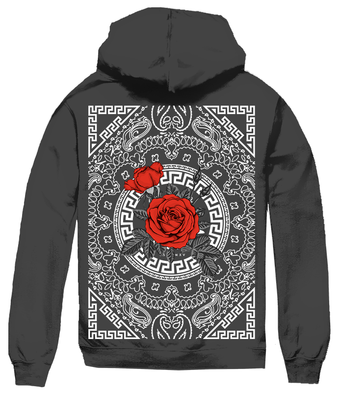 BIG SIZE - SAVAGE ROSE HOODIE