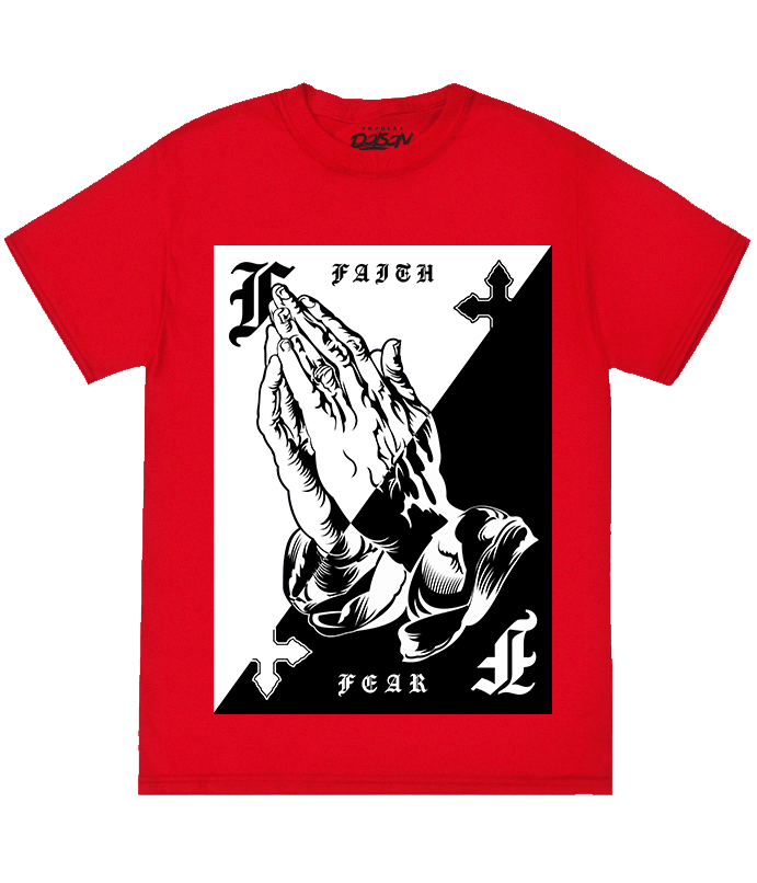 PRAYING HANDS PLAYING CARD TEE-Wholesale