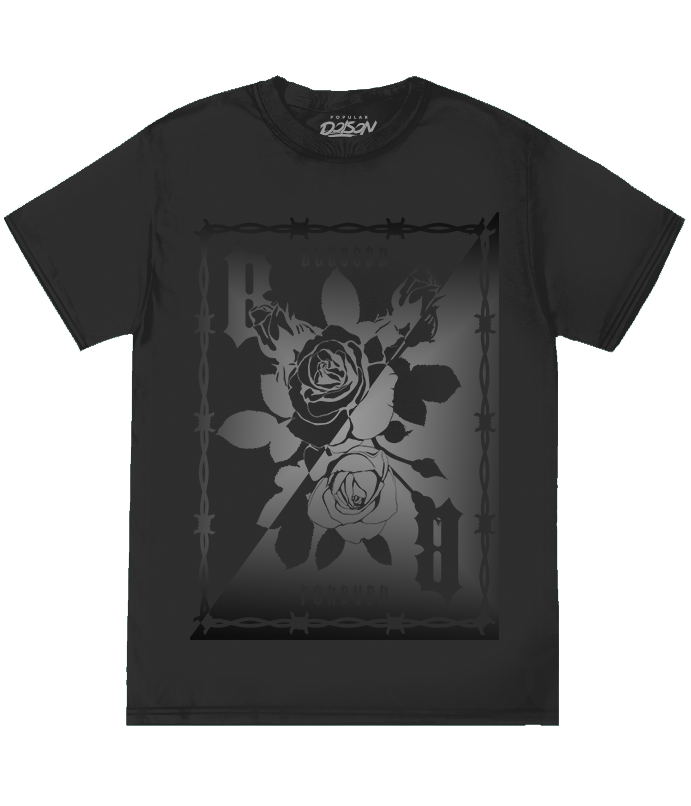 BIG GUY ROSES PLAYING CARD FOIL TEE
