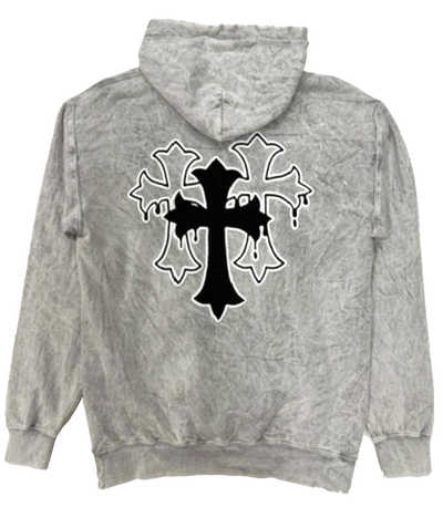 BLESSED TRI CROSS PUFF OXY HOODIE