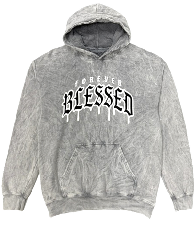 BLESSED TRI CROSS PUFF OXY HOODIE