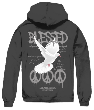 BIG SIZE HOODIE BLESSED DOVE PEACE