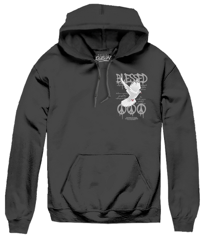 BIG SIZE HOODIE  BLESSED DOVE PEACE