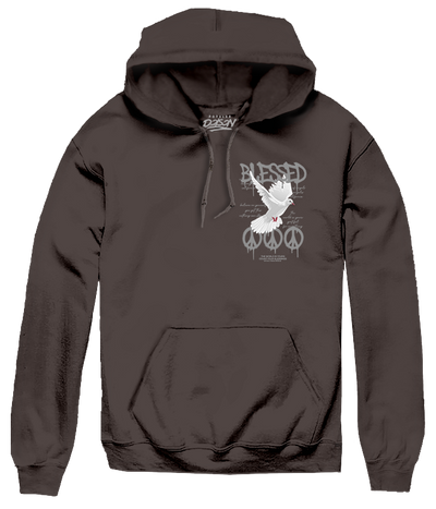 BIG SIZE HOODIE  BLESSED DOVE PEACE