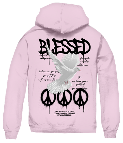 BIG SIZE HOODIE  BLESSED DOVE PEACE