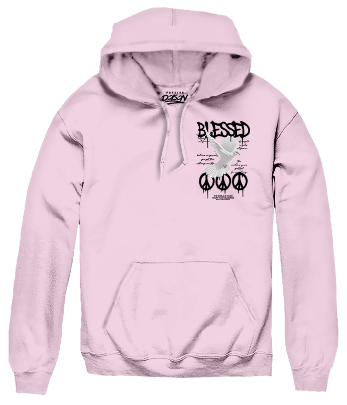 BIG SIZE HOODIE  BLESSED DOVE PEACE