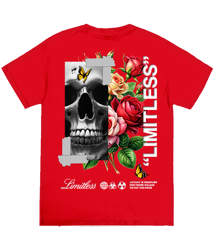 BIG GUY LIMITLESS ROSE SKULL TEE