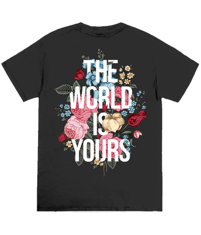 BIG GUY WORLD IS YOUR FLORAL TEE