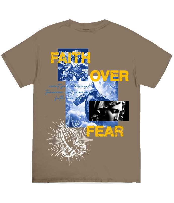FAITH OVER FEAR ANGEL TEE