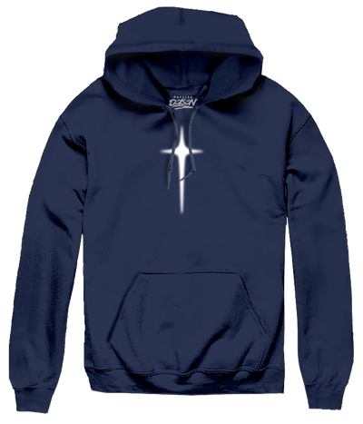BIG SIZE FAITH OVER CROSS HOODIE
