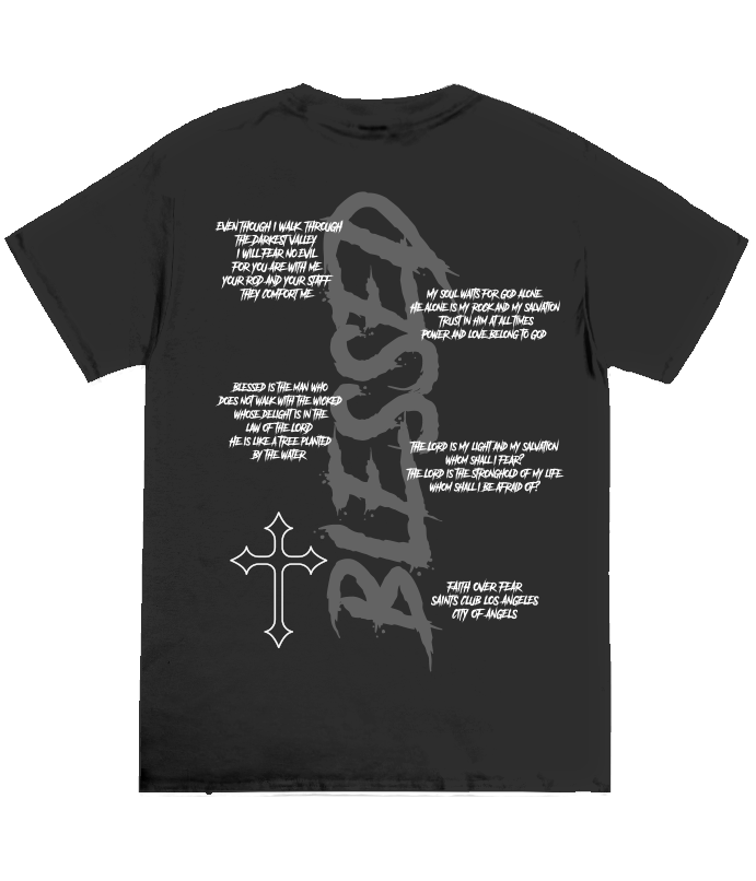 BLESSED PSALMS CROSS TEE