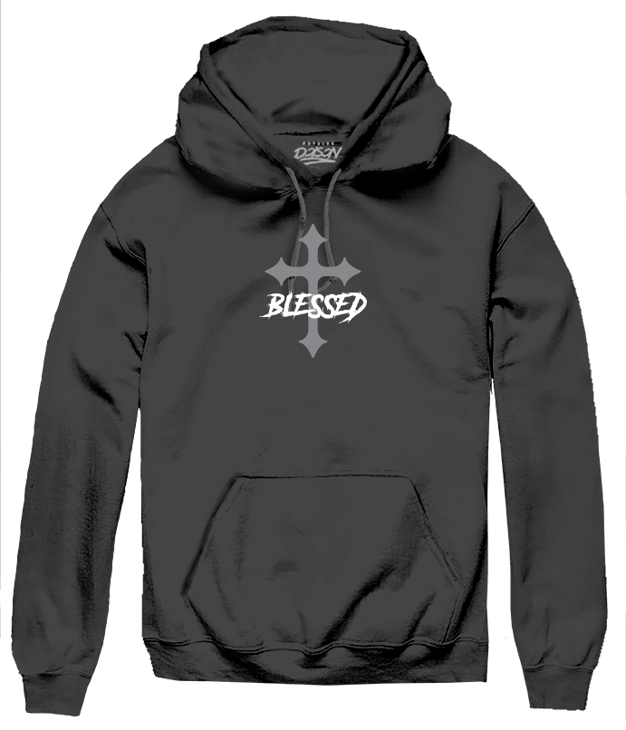 BLESSED PSALM CROSS HOODIE
