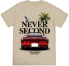 NEVER SECOND CAR TEE