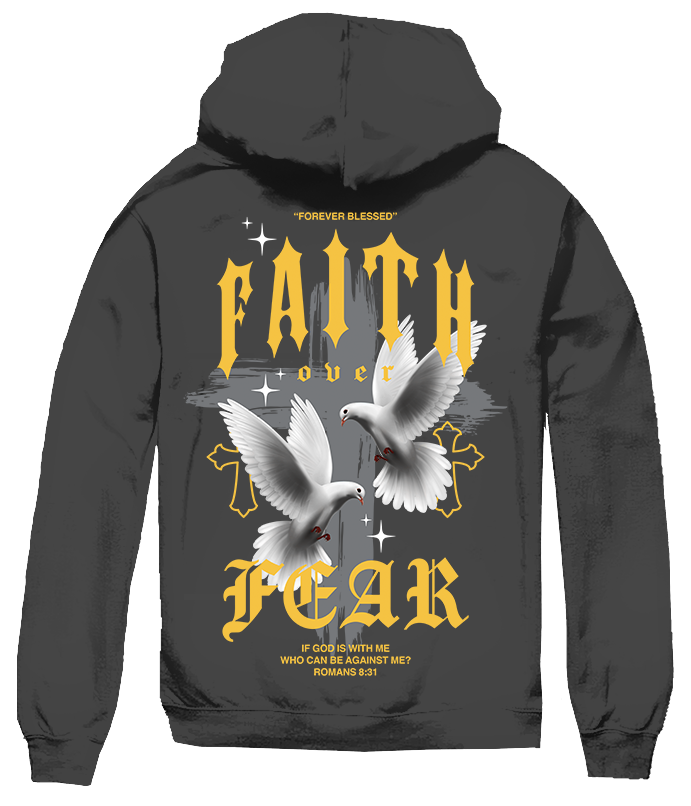 BIG SIZE FAITH OVER FEAR DOVES