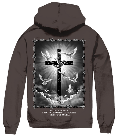 FAITH DOVES BARBED WIRE HOODIE