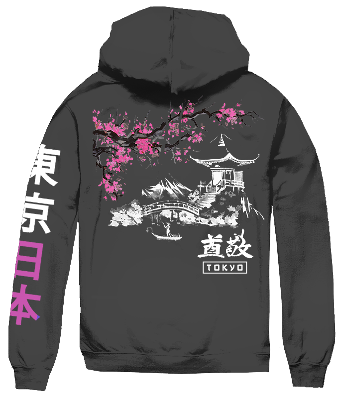 TEMPLE CHERRY BLOSSOM HOODIE