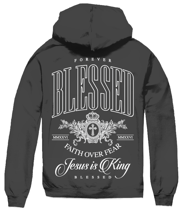 BIG SIZE FOREVER BLESSED JESUS HOODIE