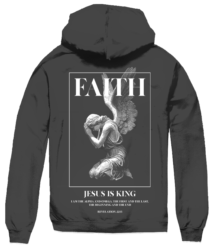 BIG SIZE FAITH ANGEL HOODIE