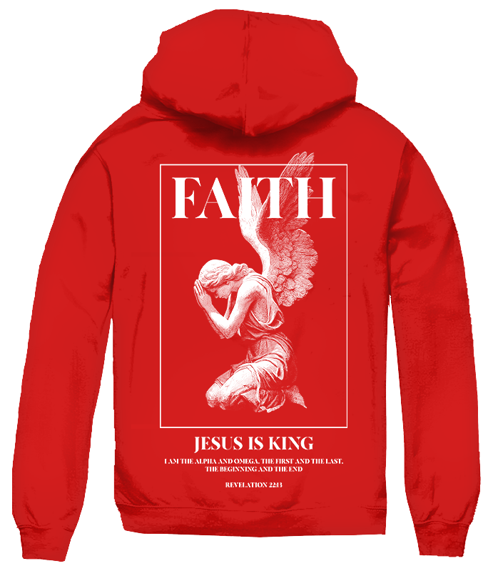 BIG SIZE FAITH ANGEL HOODIE