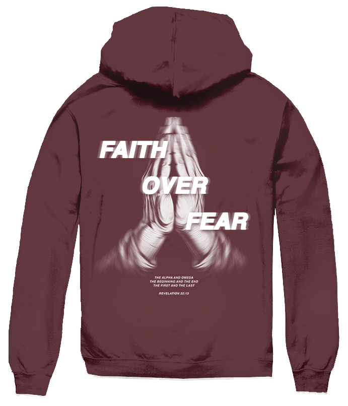 FAITH OVER FEAR HANDS HOODIE