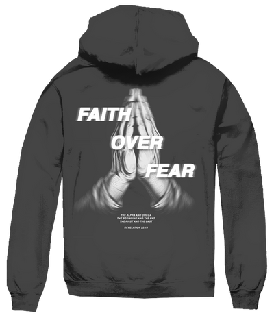 BIG SIZE FAITH OVER FEAR HOODIE