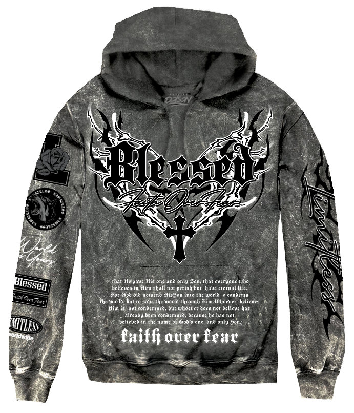 BLESSED WING SOFT MINERAL HOODIE