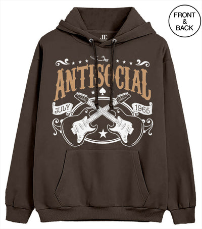 Antisocial Do Not Disturb Rock S / Brown Junior Hoodies