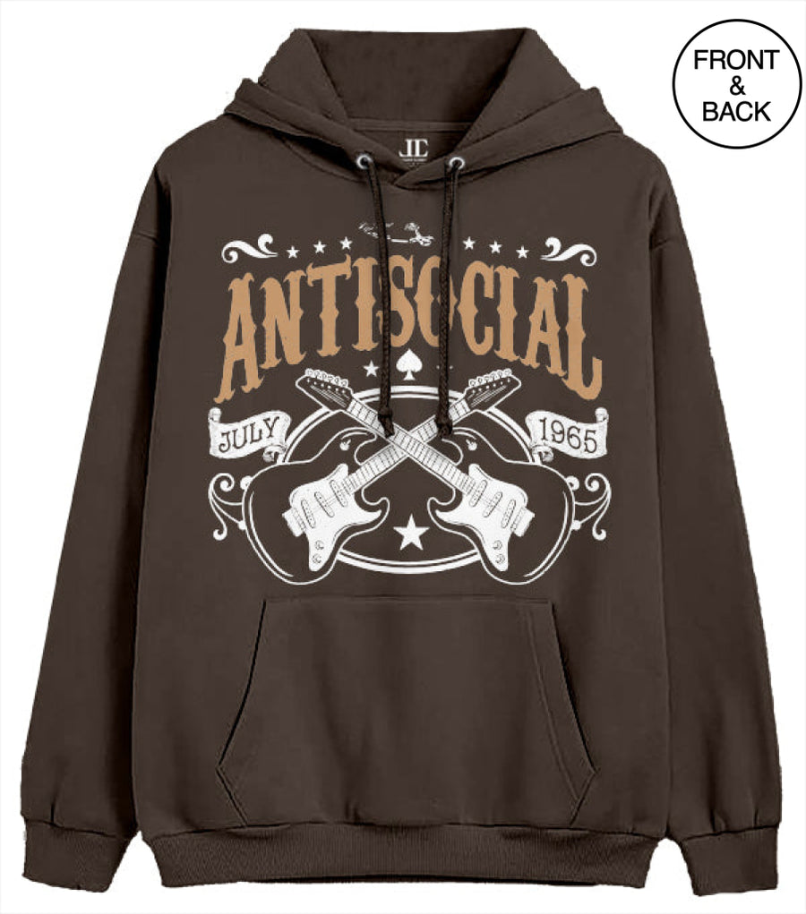 Antisocial Do Not Disturb Rock S / Brown Junior Hoodies
