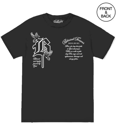 B BLESSED TEE - S / BLACK - Men’s Tee