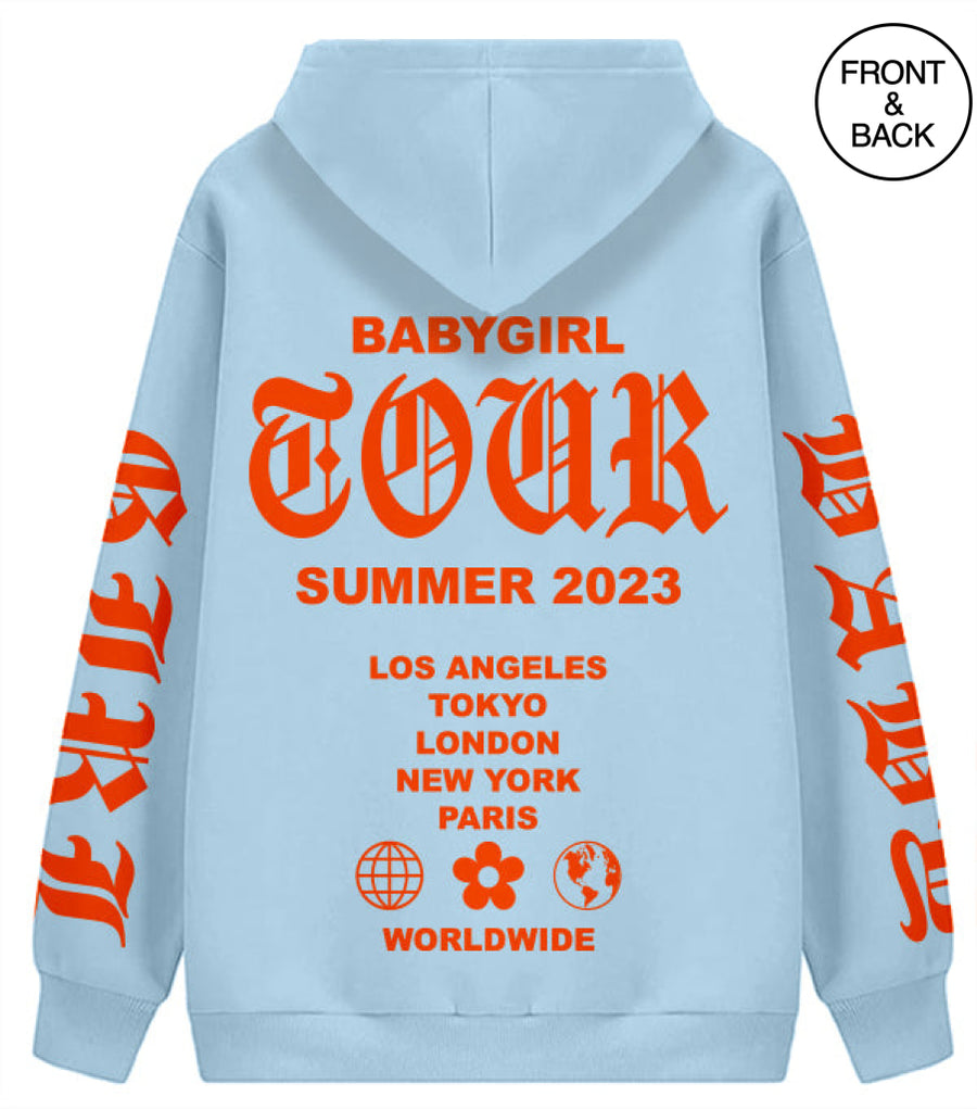 Babygirl World Tour S / Light Blue Junior Hoodies