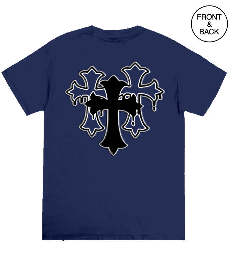 BIG GUY BLESSED FOREVER CROSS TEE 2X / NAVY Men’s Tee