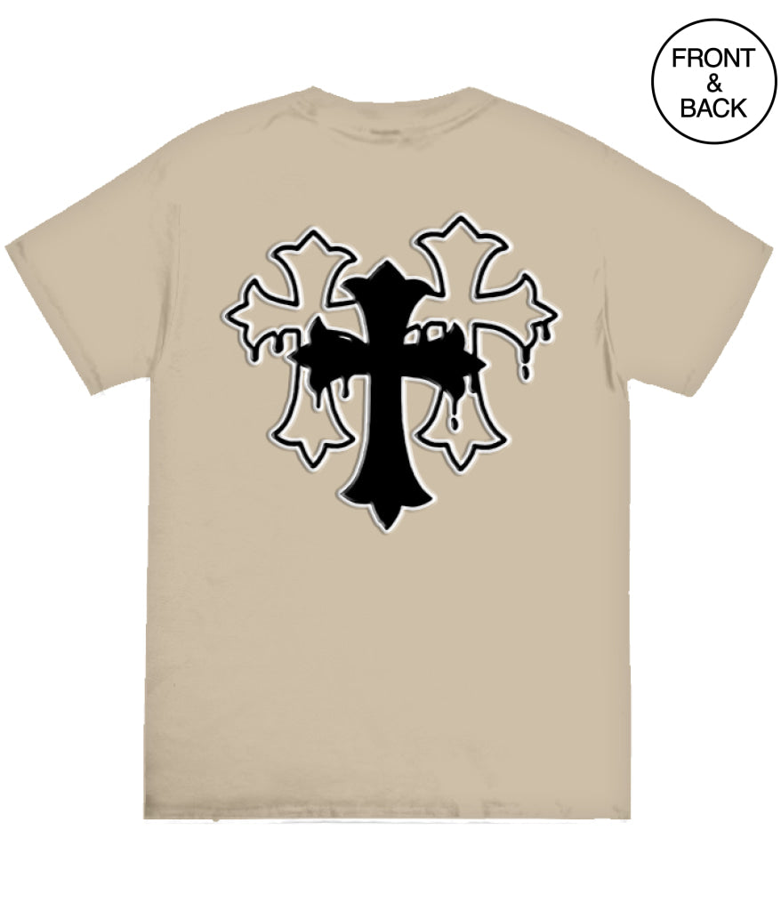 BIG GUY BLESSED FOREVER CROSS TEE 2X / SAND Men’s Tee