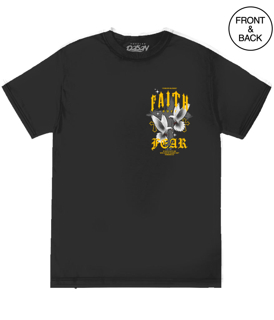 BIG GUY FAITH OVER FEAR DOVES TEE 2X / BLACK Men’s Tee