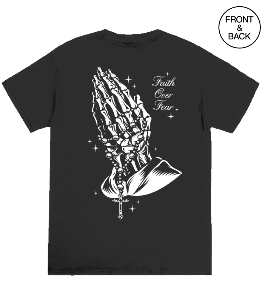 Big Guy Faith Praying Hands 2Xl / Black Men’s Tee