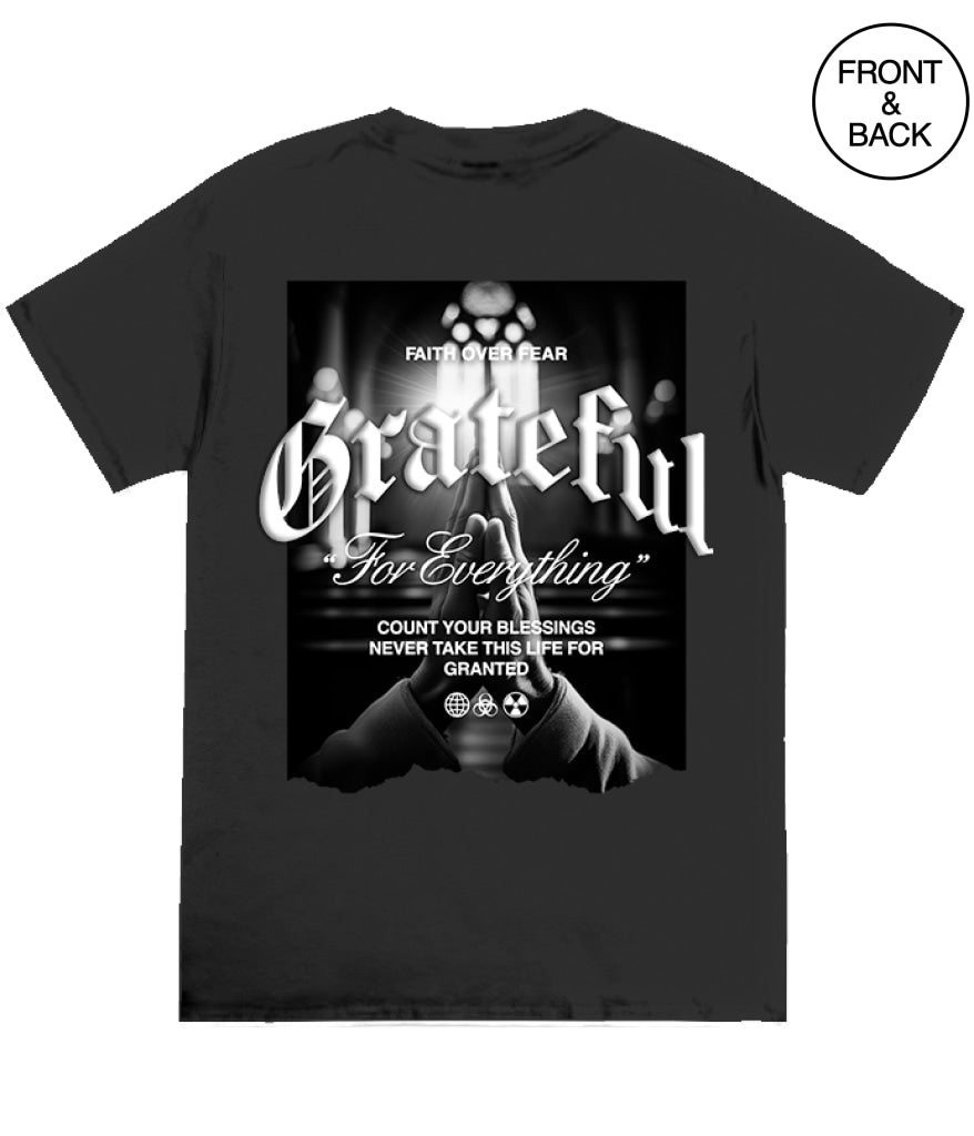 Big Guy Grateful For Everything 2Xl / Black Men’s Tee