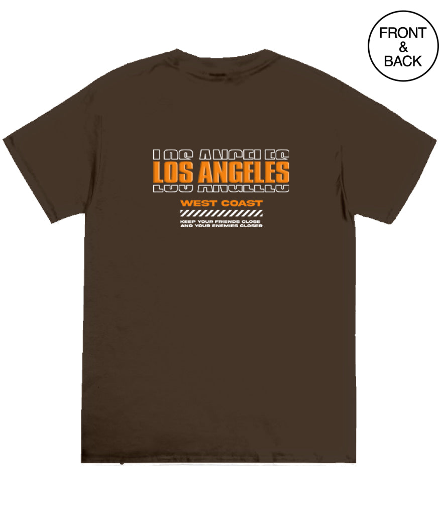 Big Guy La Blessed Downtown Tee 2X / Dark Brown Men’s Tee
