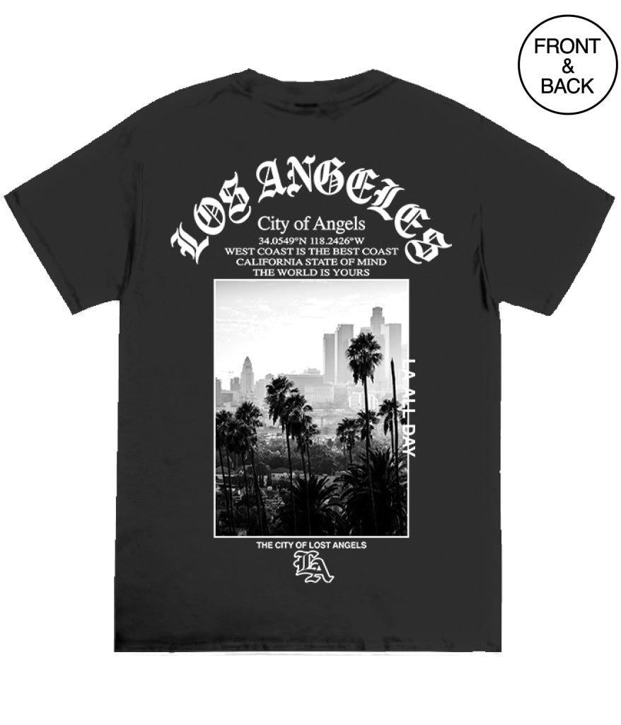BIG GUY LA PALM TREE TEE 2X / BLACK Men’s Tee