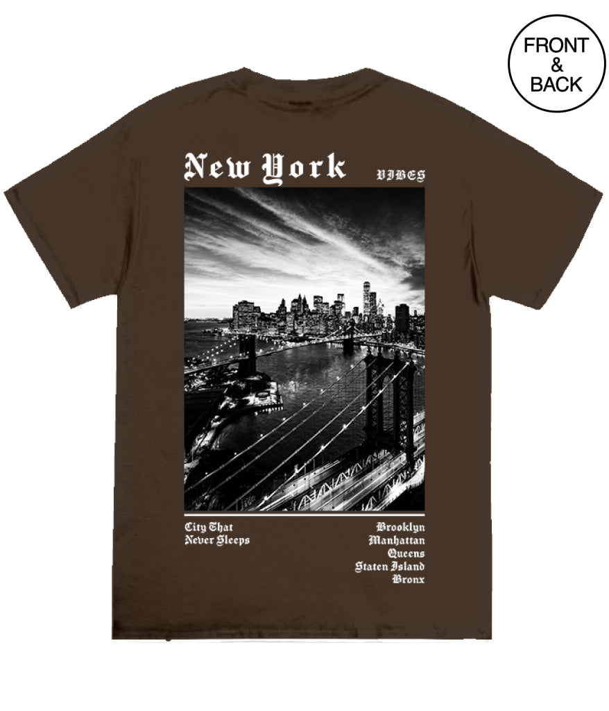 Big Guy New York Cityscape 2X / Dark Brown Men’s Tee