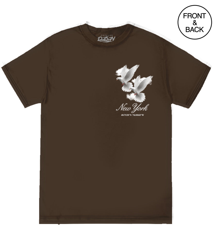 BIG GUY NEW YORK DOVES TEE 2X / DARK BROWN Men’s Tee